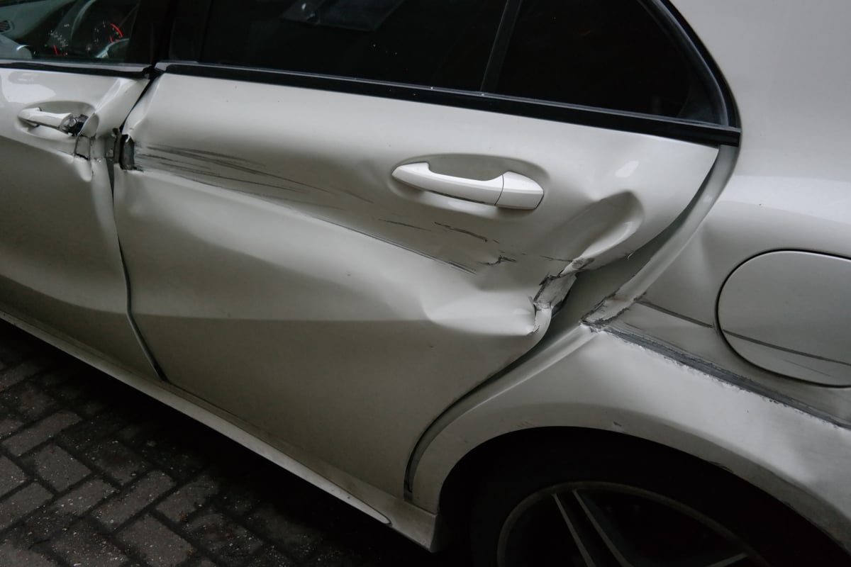 Detailaufnahme Unfallschaden